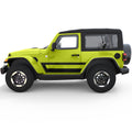 RETRO STRIPES SIDE GRAPHIC DECAL FITS 2018+ JEEP WRANGLER 2 DOOR JL