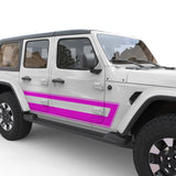 RETRO STRIPES BODY GRAPHIC DECAL FITS 2005-2017 JEEP WRANGLER 4 DOOR JKU