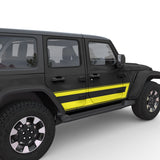 RETRO STRIPES DOOR DECAL FITS 2005-2017 JEEP WRANGLER 4 DOOR JKU