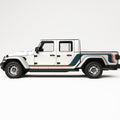 RETRO TWO TONE SIDE STRIPE SIDE GRAPHIC DECAL FITS JEEP GLADIATOR