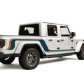 Retro Two Tone Side Stripe Decal For Jeep Gladiator