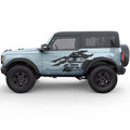 RIPPED US FLAG ARMY STAR SIDE GRAPHIC DECAL FITS 2021+ FORD BRONCO 2 DOOR