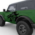 RIPPED US FLAG ARMY STAR DOOR DECAL FITS 2021+ FORD BRONCO 2 DOOR