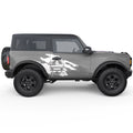 RIPPED US FLAG ARMY STAR SIDE GRAPHIC DECAL FITS 2025 FORD BRONCO 2 DOOR