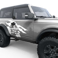 RIPPED US FLAG ARMY STAR BODY GRAPHIC DECAL FITS 2023 FORD BRONCO 2 DOOR