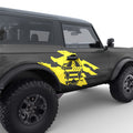 RIPPED US FLAG ARMY STAR DOOR DECAL FITS 2023 FORD BRONCO 2 DOOR