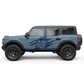RIPPED US FLAG ARMY STAR SIDE GRAPHIC DECAL FITS 2021+ FORD BRONCO 4 DOOR