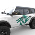 RIPPED US FLAG ARMY STAR BODY GRAPHIC DECAL FITS 2021+ FORD BRONCO 4 DOOR