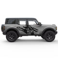 RIPPED US FLAG ARMY STAR SIDE GRAPHIC DECAL FITS 2025 FORD BRONCO 4 DOOR