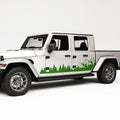 Rocker Panel Mountain Forest Decal For Jeep Gladiator