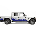 Rocker Panel Mountain Forest Decal For Jeep Gladiator