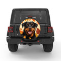 ROTTWEILER AUTUMN PEARL  WHITE CARBON FIBER TIRE COVER