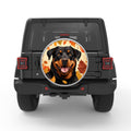 ROTTWEILER AUTUMN WHITE TIRE COVER