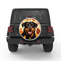 ROTTWEILER AUTUMN BLACK TIRE COVER