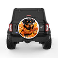 ROTTWEILER FALL WHITE TIRE COVER