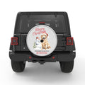 RUDOLPH THE RED NOSED RETRIEVER SILVER CARBON FIBER TIRE COVER