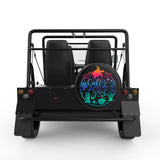 SALTLY SOUL SEA TURTLE BLACK TIRE COVER FOR MOKE