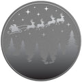 SANTAS SLEIGH CHRISTMAS NIGHT FOREST SILVER CARBON FIBER TIRE COVER