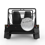 SANTAS SLEIGH CHRISTMAS NIGHT FOREST SILVER CARBON FIBER TIRE COVER FOR MOKE