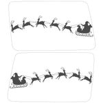 SANTA CLAUS SLEIGH QUARTER WINDOW DRIVER & PASSENGER DECALS