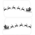 SANTA CLAUS SLEIGH QUARTER WINDOW DRIVER & PASSENGER DECALS