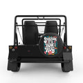 SARCASM IS HOW I HUG BLACK CARBON FIBER TIRE COVER FOR MOKE