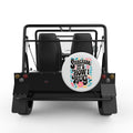 SARCASM IS HOW I HUG WHITE TIRE COVER FOR MOKE