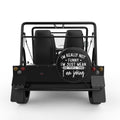 SARCASTIC IM REALLY NOT FUNNY IM JUST MEAN BLACK TIRE COVER FOR MOKE