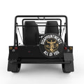 SARCASTIC JESUS BLACK CARBON FIBER TIRE COVER FOR MOKE