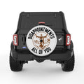 SARCASTIC JESUS PEARL  WHITE CARBON FIBER TIRE COVER