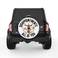 SARCASTIC JESUS WHITE TIRE COVER