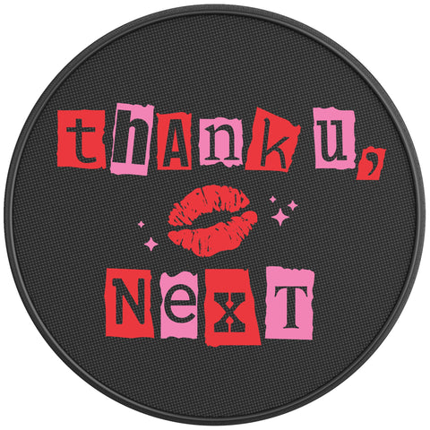 SARCASTIC VALENTINES DAY BLACK CARBON FIBER TIRE COVER