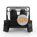SASQUATCH FOOT PRINT SILVER CARBON FIBER TIRE COVER FOR MOKE