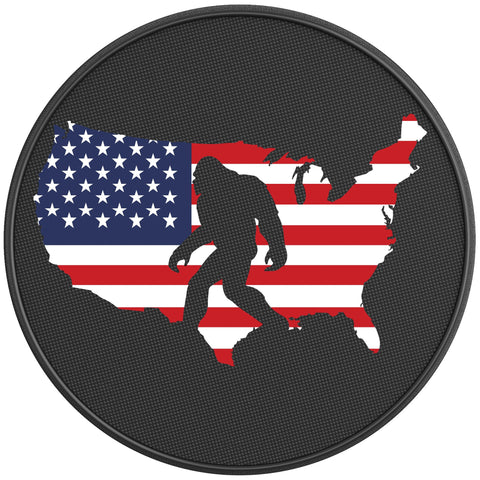 SASQUATCH UNITED STATES PEARL  WHITE CARBON FIBER TIRE COVER