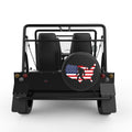 SASQUATCH UNITED STATES BLACK CARBON FIBER TIRE COVER FOR MOKE