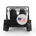 SASQUATCH UNITED STATES WHITE CARBON FIBER TIRE COVER FOR MOKE