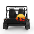 SASQUATCH WITH UNICORN BLACK TIRE COVER FOR MOKE