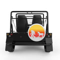 SASQUATCH WITH UNICORN WHITE CARBON FIBER TIRE COVER FOR MOKE