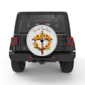 SAVED BY GRACE SILVER CARBON FIBER TIRE COVER
