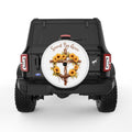 SAVED BY GRACE WHITE TIRE COVER