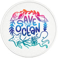 SAVE THE OCEAN BLACK TIRE COVER