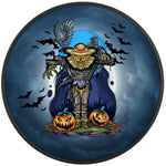 SCARY HALLOWEEN PUMPKIN HEAD BLACK TIRE COVER