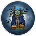 SCARY HALLOWEEN PUMPKIN HEAD PEARL  WHITE CARBON FIBER TIRE COVER