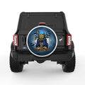 SCARY HALLOWEEN PUMPKIN HEAD WHITE TIRE COVER