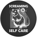 SCREAMING IS SELF CARE BLACK TIRE COVER