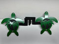 SEA TURTLE WITH PALM TREE FOOT PEGS FOR JEEP WRANGLER AND JEEP GLADIATOR in Kelly Green Color