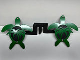 SEA TURTLE WITH PALM TREE FOOT PEGS FOR JEEP WRANGLER AND JEEP GLADIATOR in Kelly Green Color