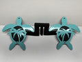SEA TURTLE WITH PALM TREE FOOT PEGS FOR JEEP WRANGLER AND JEEP GLADIATOR in Sea Foam Green  Color