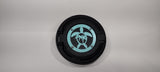 SEA TURTLE WITH PALM TREE FUEL DOOR FOR JEEP WRANGLER in Sea Foam Green Color