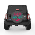SECRETLY A MERMAID BLACK CARBON FIBER TIRE COVER